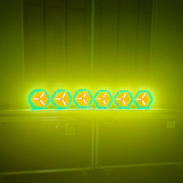 IMRELAX Retro Stage Light 10×30W RGBW 4-in-1 LEDs Vintage Wash Effect Event Lighting