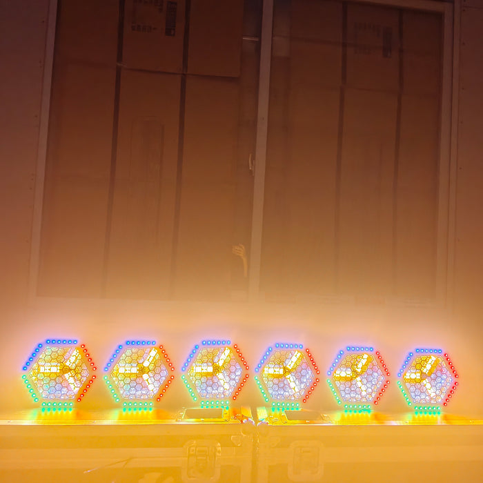 IMRELAX Retro Stage Light 10×30W RGBW 4-in-1 LEDs Vintage Wash Effect Event Lighting