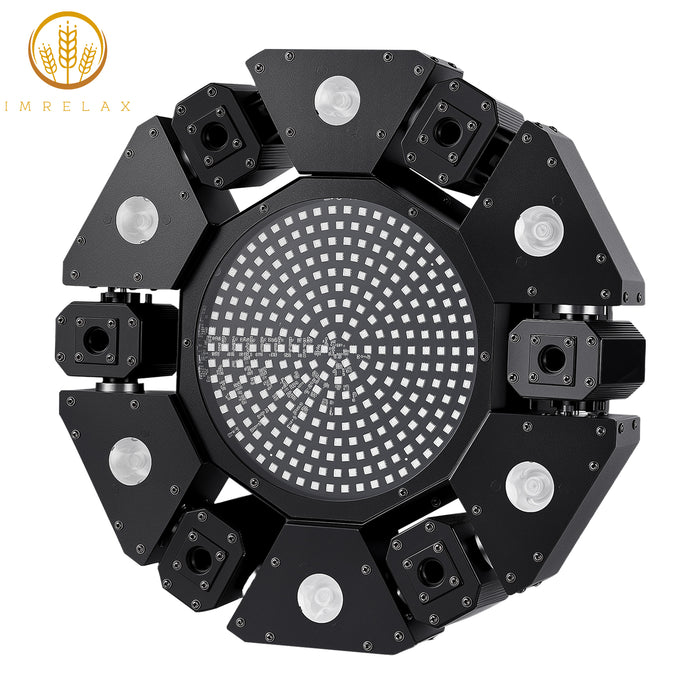 IMRELAX Disco Laser Light Beam Strobe Infinite Rotation Mini DJ Light for Party Bar Nightclub
