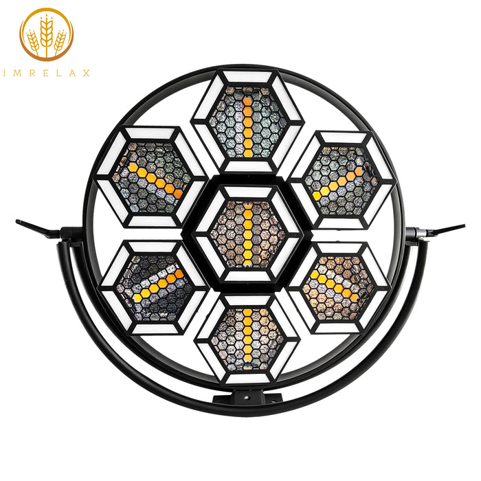 IMRELAX Vintage Stage Light with 168 RGB LED & 7x60W Warm White COBs Wash Strobe DMX512 Lighting for DJ Party Theater Concert