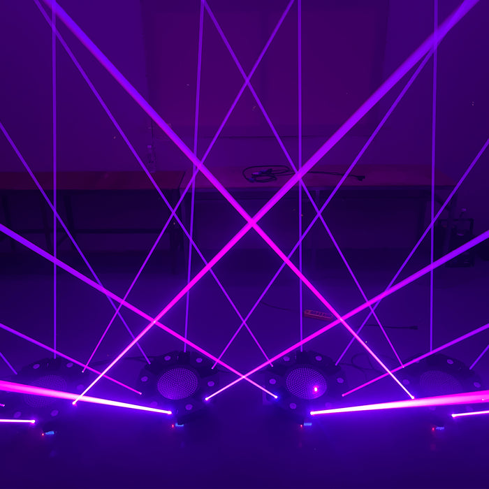 IMRELAX Disco Laser Light Beam Strobe Infinite Rotation Mini DJ Light for Party Bar Nightclub