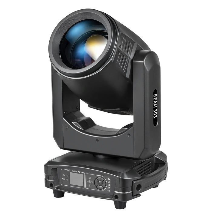 IMRELAX 303W Beam Moving Head Light 2° Beam Angle 14-Color 14 Gobos Spotlight for DJ Club Stage Lighting