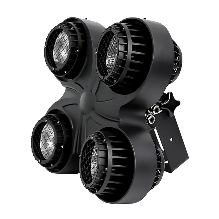 IMRELAX Waterproof 4x100W Warm White and Cold White COB LED Blinder Light Audience Blinder Spotlight IP65 Stage Lighting for Outdoor