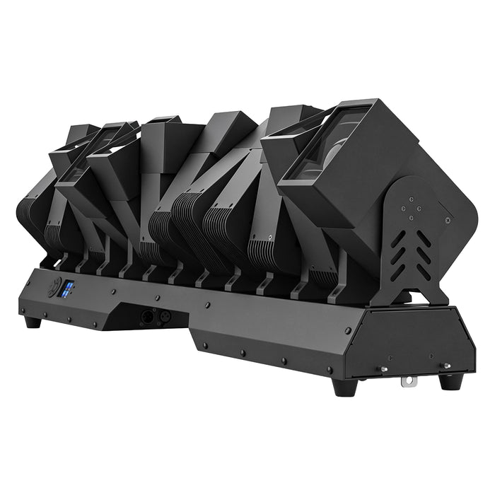 IMRELAX 12x60W RGBW LED Moving Head Light Bar with Individual Tilt Control Wash & Beam Effects
