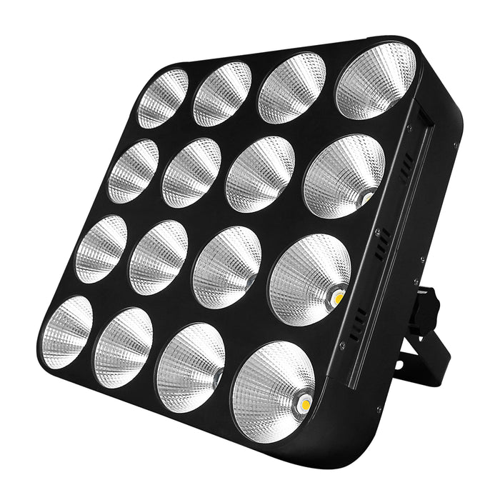 IMRELAX 16 x 30W Matrix Wash / Blinder Fixture RGB Uplight DJ Light Cob Stage Light Par DMX LED Lighting for Wedding Church Party Disco Music Live Show Club