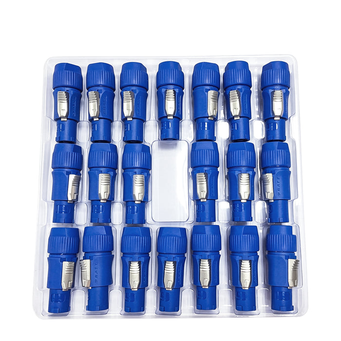 IMRELAX 20Pcs PowerCon Male Input Connectors 20A AC for Audio Stage Equipment Accessories