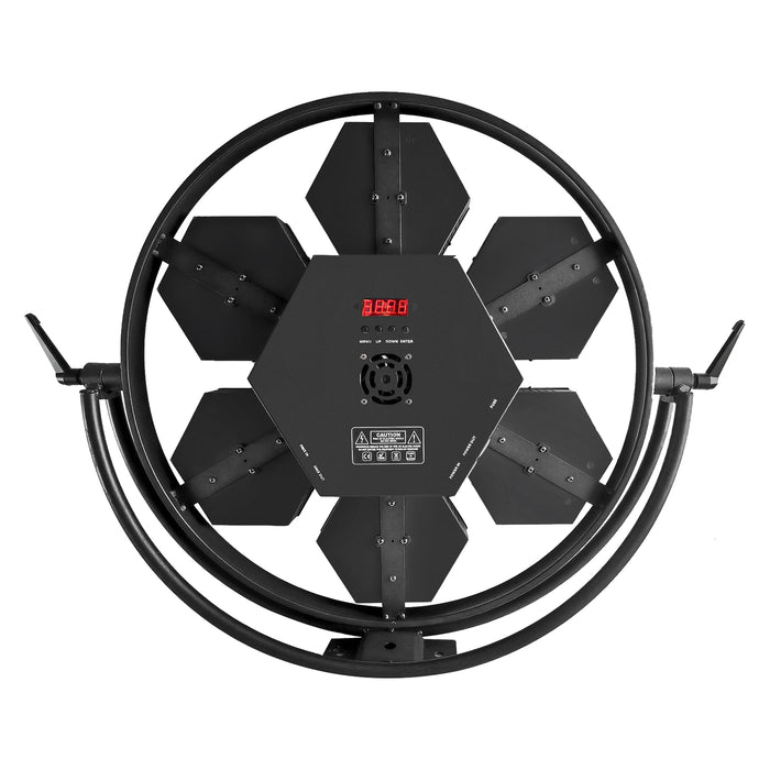 IMRELAX Vintage Stage Light with 168 RGB LED & 7x60W Warm White COBs Wash Strobe DMX512 Lighting for DJ Party Theater Concert