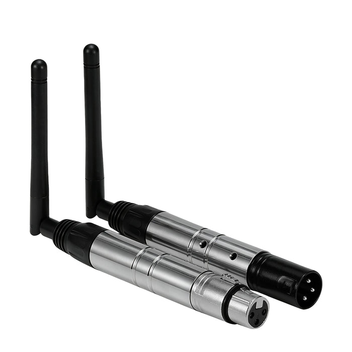 IMRELAX DMX512 Wireless 2.4GHz 1 Male Transmitter & 9 Female Receivers for Stage PAR Party Disco Moving Head DJ Lights