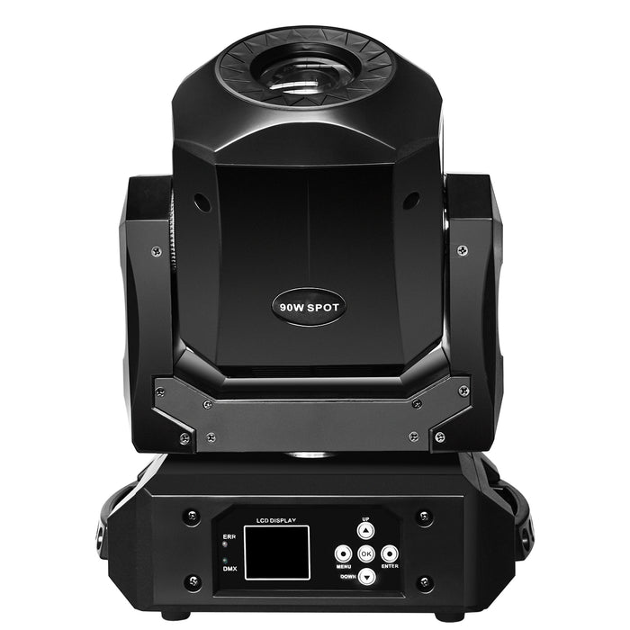 IMRELAX 90W LED Spot Moving Head Light 14 Gobos 8 Colors Mini DJ Party Light Sound Activated Auto Run Spotlight for Small Stage Gigs Bar Club Parties Birthday Disco