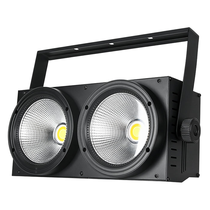 IMRELAX 2x100W LED COB Par Light Cold White & Warm White Spotlight Audience Blinder Stage Light DJ Wash Light for Disco Party Wedding Club Bar