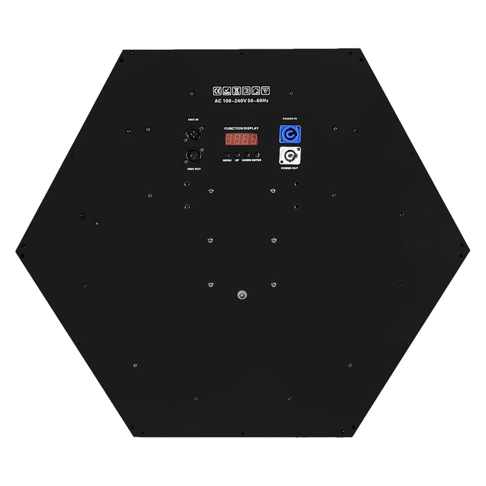 IMRELAX Vintage Stage Lighting 6-Sided Fan Light with 576 RGB LEDs for Stage DJ Bar Club Live Events