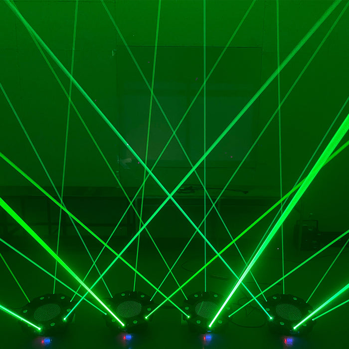 IMRELAX Disco Laser Light Beam Strobe Infinite Rotation Mini DJ Light for Party Bar Nightclub