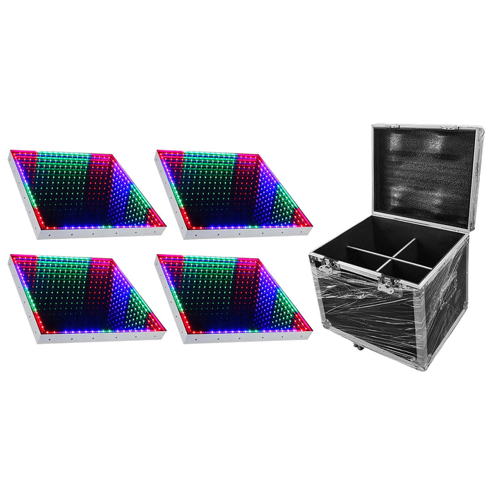 IMRELAX Dance Floor Light Up Stage Effect Light 3D Time Tunnel RGB LED Light