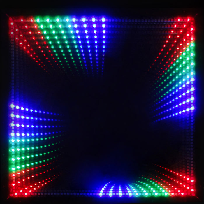 IMRELAX Dance Floor Light Up Stage Effect Light 3D Time Tunnel RGB LED Light