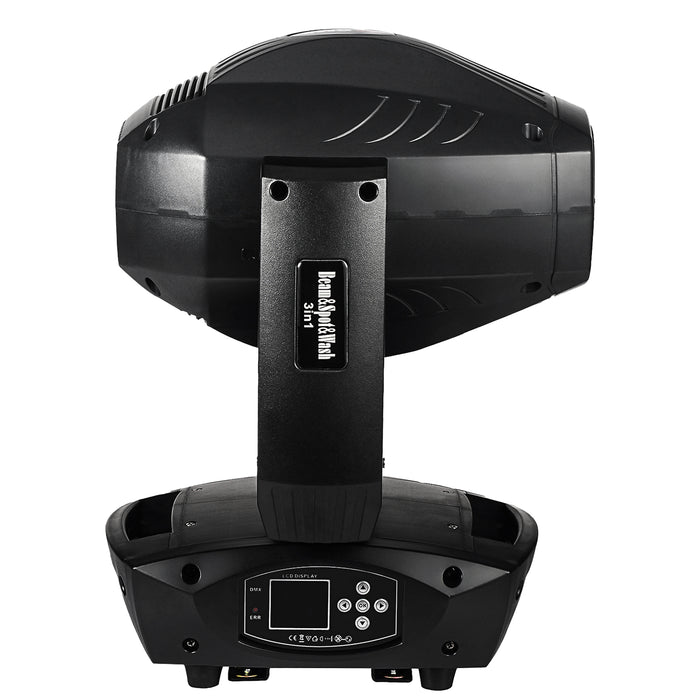 IMRELAX 200W LED Beam Spot Wash Zoom Moving Head Light - DMX Stage Light, DJ Light, Disco & Party Lighting Fixture for Events