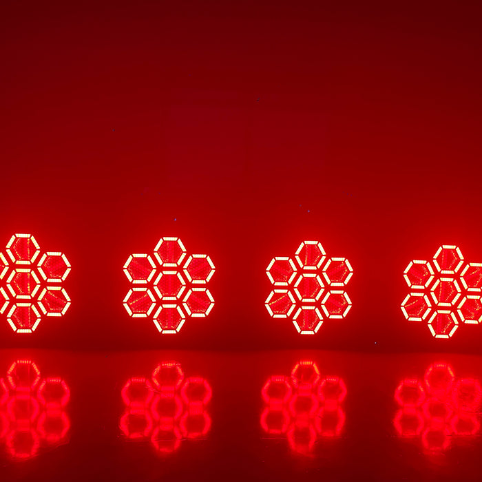 IMRELAX Vintage Stage Light with 168 RGB LED & 7x60W Warm White COBs Wash Strobe DMX512 Lighting for DJ Party Theater Concert