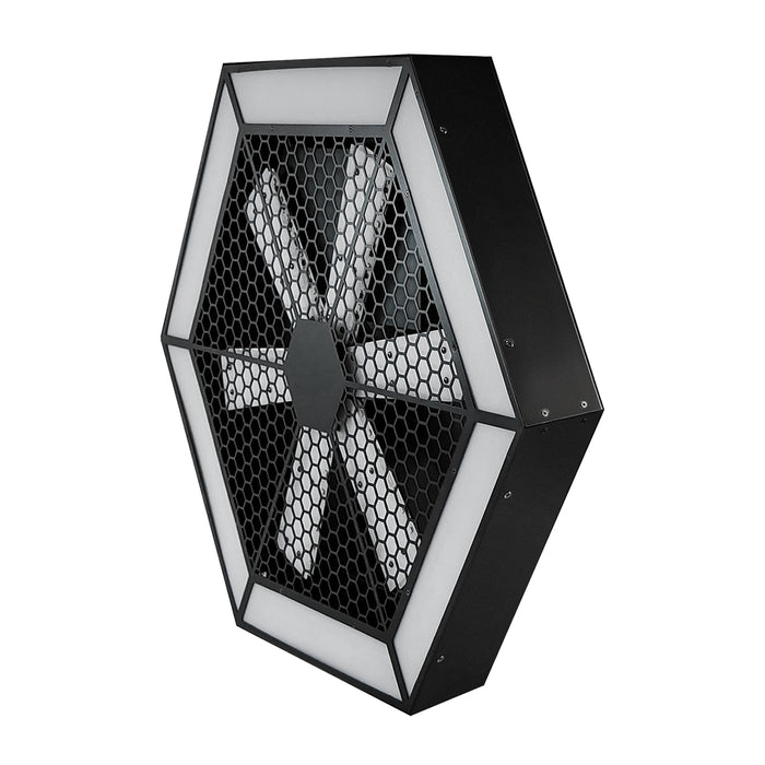 IMRELAX Vintage Stage Lighting 6-Sided Fan Light with 576 RGB LEDs for Stage DJ Bar Club Live Events