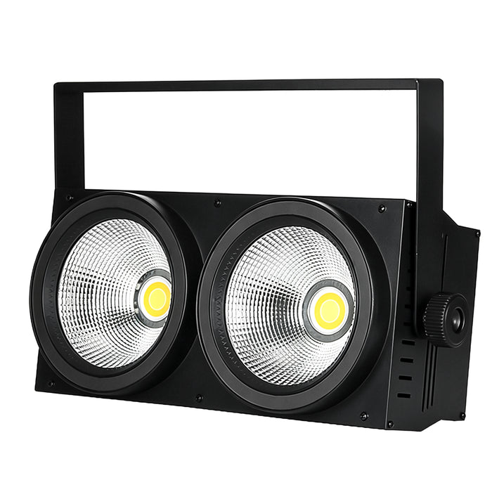 IMRELAX 2x100W LED COB Par Light Cold White & Warm White Spotlight Audience Blinder Stage Light DJ Wash Light for Disco Party Wedding Club Bar