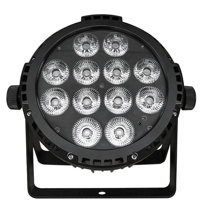 IMRELAX 12x18W RGBWA+UV Rechargeable Wireless LED Par Light IP65 Waterproof DMX Uplight for Wedding Event Lighting Rental