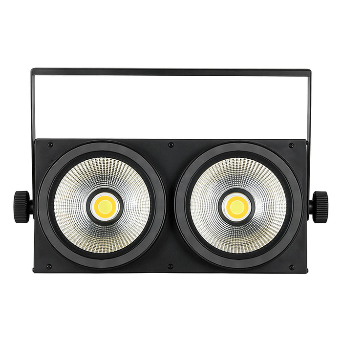 IMRELAX 2x100W LED COB Par Light Cold White & Warm White Spotlight Audience Blinder Stage Light DJ Wash Light for Disco Party Wedding Club Bar