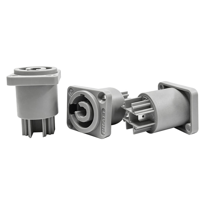 Cable de extensión de alimentación IMRELAX PowerCon para luces de escenario, Cable de puente de alimentación de 6,6 pies, conector de alimentación, entrada azul a salida gris