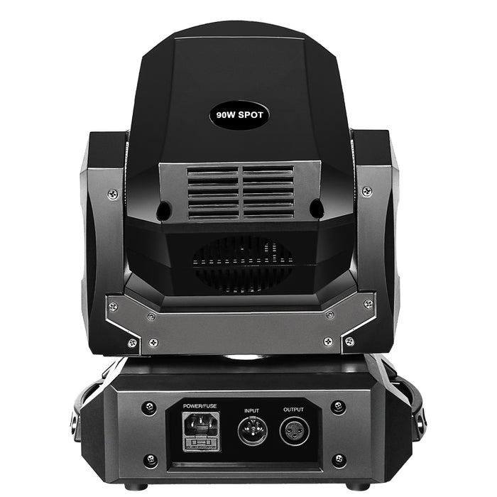 IMRELAX 90W LED Spot Moving Head Light 14 Gobos 8 Colors Mini DJ Party Light Sound Activated Auto Run Spotlight for Small Stage Gigs Bar Club Parties Birthday Disco