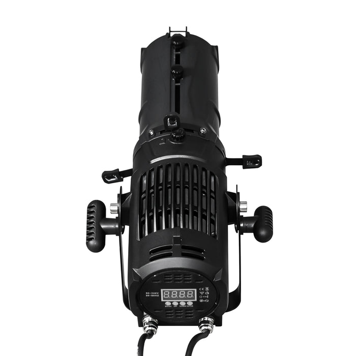 IMRELAX 60W COB LED Perfil Elipsoidal Spotlight Manual Zoom 3200K Warm White Lighting para TV Station Theatre Flim Production