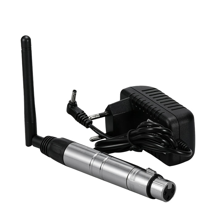 IMRELAX DMX512 Wireless 2.4GHz 1 Male Transmitter & 9 Female Receivers for Stage PAR Party Disco Moving Head DJ Lights