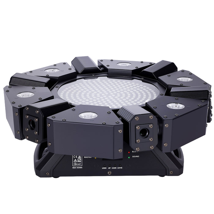 IMRELAX Disco Laser Light Beam Strobe Infinite Rotation Mini DJ Light for Party Bar Nightclub