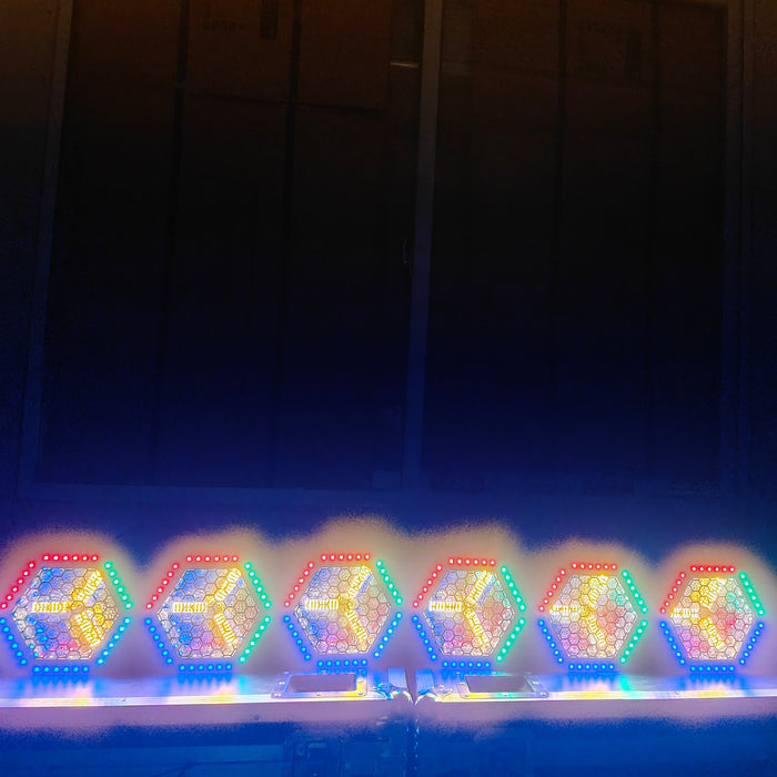 IMRELAX Retro Stage Light 10×30W RGBW 4-in-1 LEDs Vintage Wash Effect Event Lighting