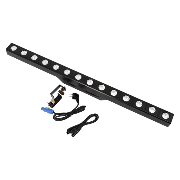 IMRELAX 14x3W 2600K 따뜻한 흰색 LED 선형 픽셀 무대 조명 바 DMX 개별 제어 LED 골드 DJ 조명