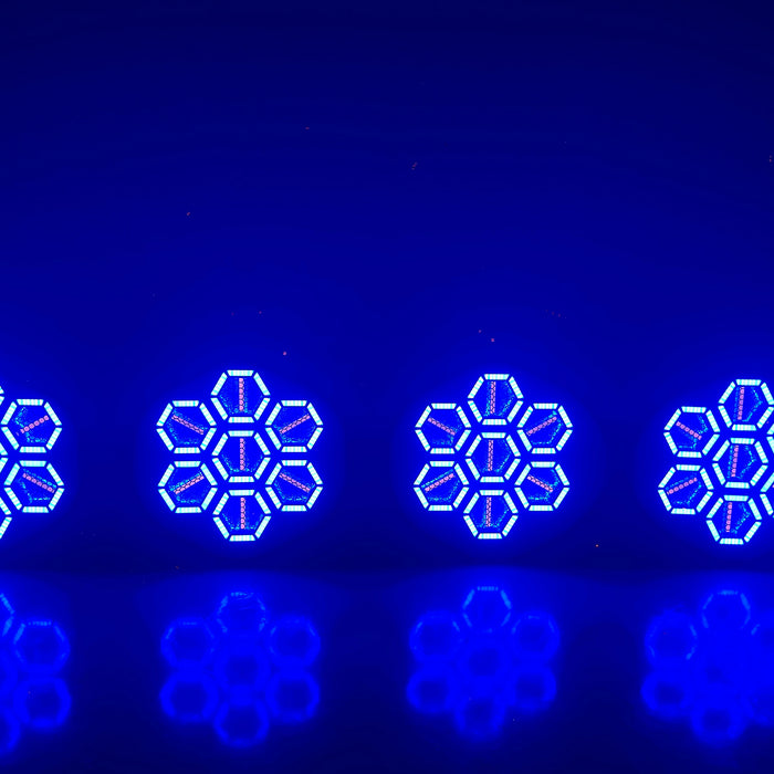 IMRELAX Vintage Stage Light with 168 RGB LED & 7x60W Warm White COBs Wash Strobe DMX512 Lighting for DJ Party Theater Concert