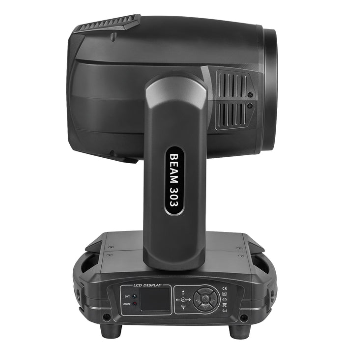 IMRELAX 303W Beam Moving Head Light 2° Beam Angle 14-Color 14 Gobos Spotlight for DJ Club Stage Lighting