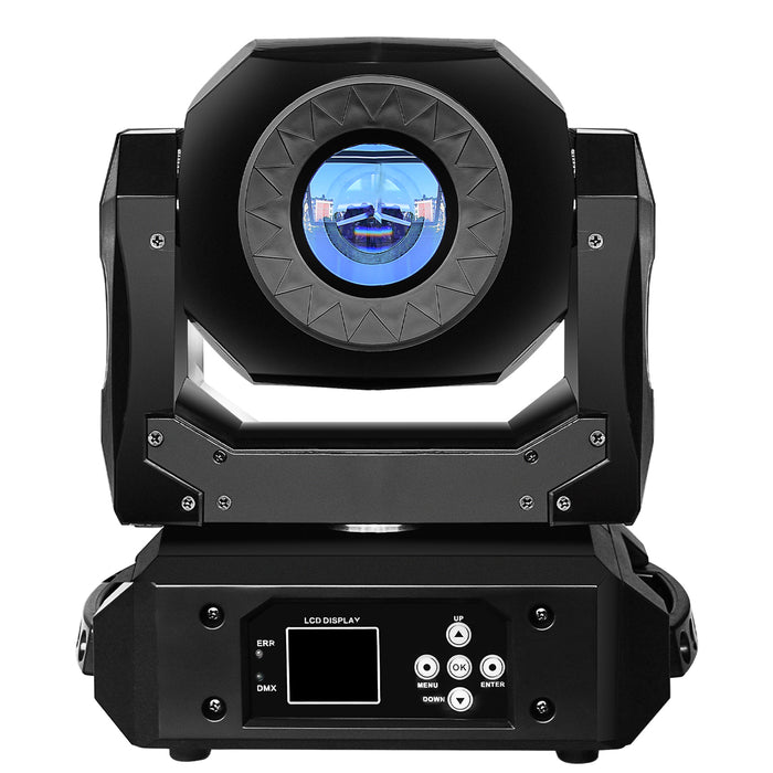 IMRELAX 90W LED Spot Moving Head Light 14 Gobos 8 Colors Mini DJ Party Light Sound Activated Auto Run Spotlight for Small Stage Gigs Bar Club Parties Birthday Disco