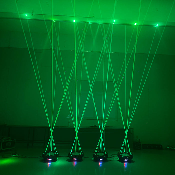 IMRELAX Disco Laser Light Beam Strobe Infinite Rotation Mini DJ Light for Party Bar Nightclub