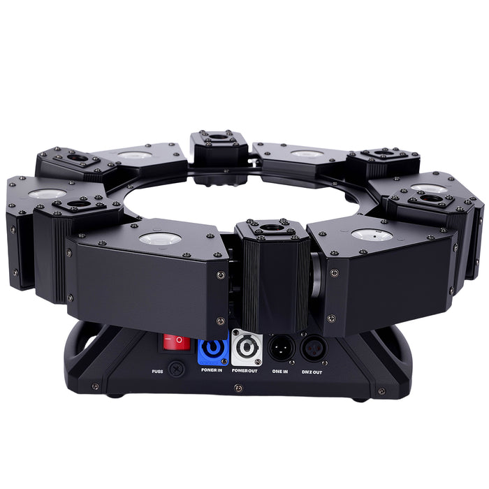 IMRELAX Disco Laser Light Beam Strobe Infinite Rotation Mini DJ Light for Party Bar Nightclub