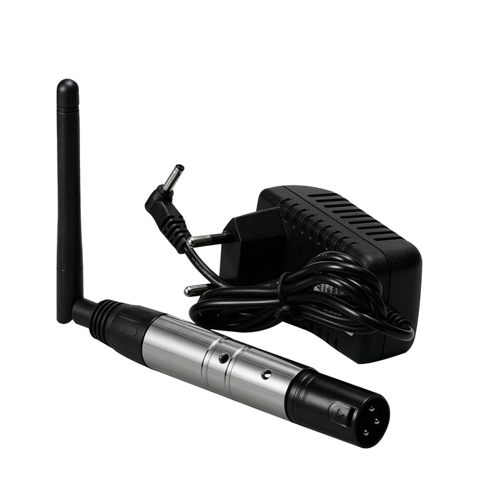 IMRELAX DMX512 Wireless 2.4GHz 1 Male Transmitter & 9 Female Receivers for Stage PAR Party Disco Moving Head DJ Lights