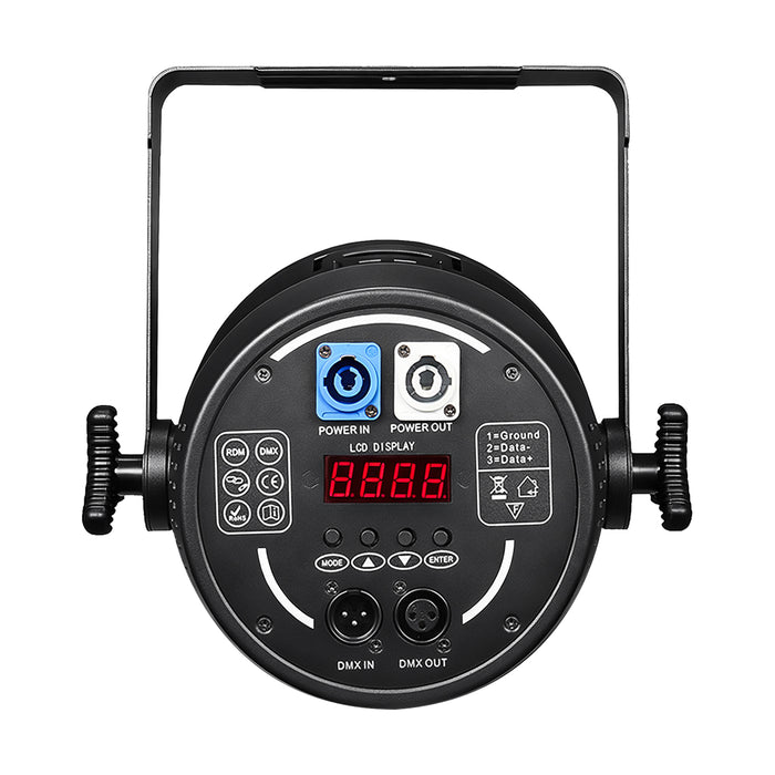 IMRELAX 400W Cold and Warm White COB Zoom Spotlight with RGB LED Ring Stage Wash Light Studio Light for Church Studio Flim and Video Production