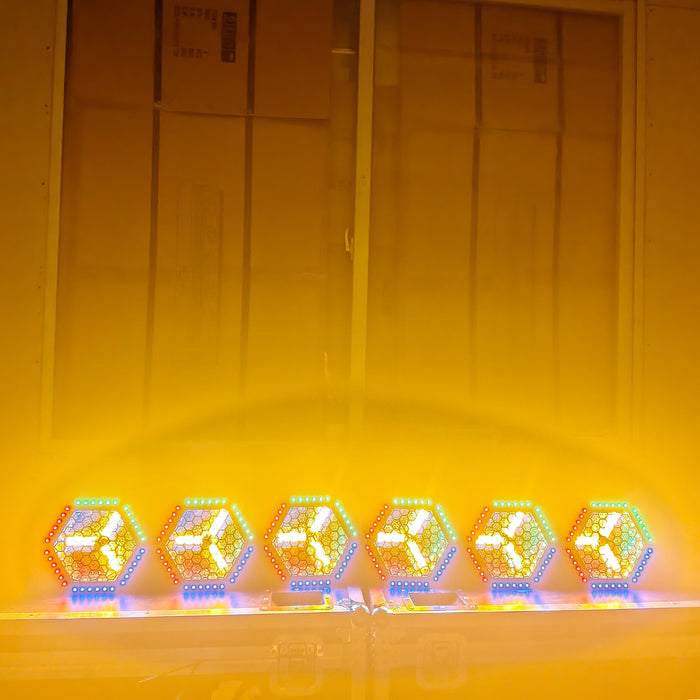 IMRELAX Retro Stage Light 10×30W RGBW 4-in-1 LEDs Vintage Wash Effect Event Lighting