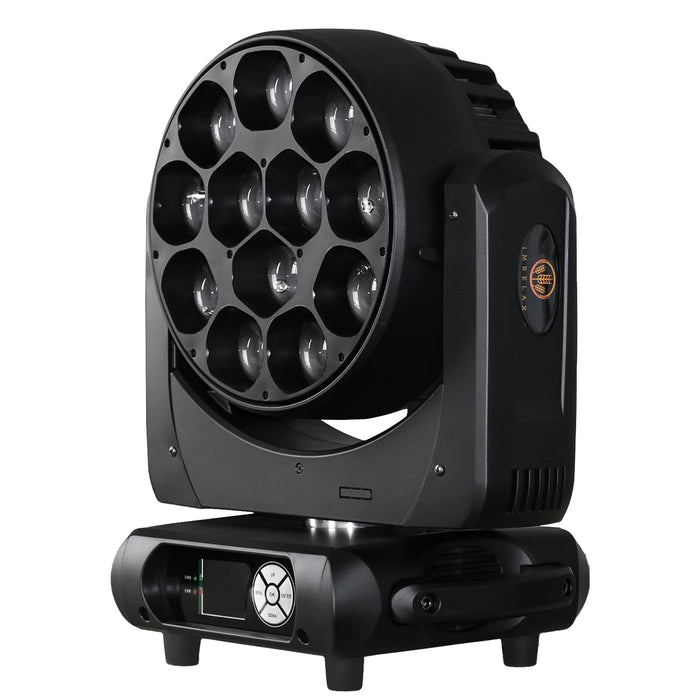 IMRELAX 12x40W RGBW 4in1 LED Zoom Beam Wash Lumière principale mobile pour scène moyenne/grande