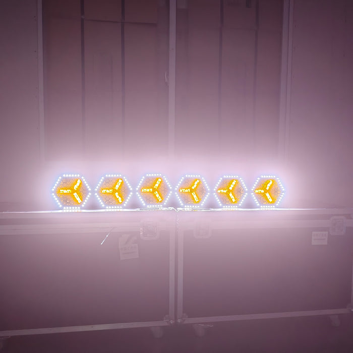 IMRELAX Retro Stage Light 10×30W RGBW 4-in-1 LEDs Vintage Wash Effect Event Lighting