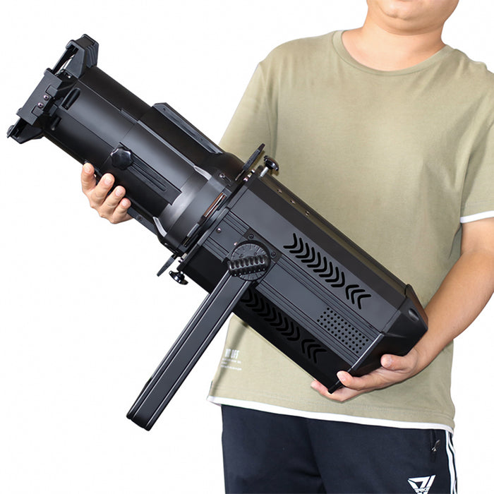 IMRELAX 200W COB LED Elipsoidal Foco Perfil Branco Spot Light Projetor Leko Refletor para Teatro Igreja Estúdio