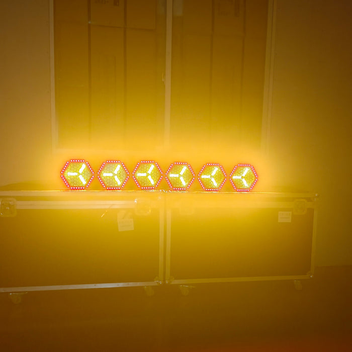 IMRELAX Retro Stage Light 10×30W RGBW 4-in-1 LEDs Vintage Wash Effect Event Lighting