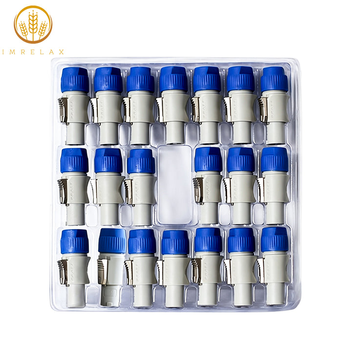 IMRELAX 20Pcs PowerCon Male Input Connectors 20A AC for Stage Lighting & Audio Equipment