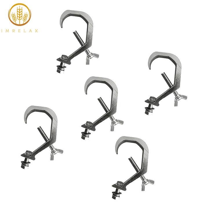 IMRELAX Stage Light Clamp Hook Aluminum Alloy C-Clamps DJ Truss Light Mounting for Stage Moving Head Lights Par Lights Spotlights