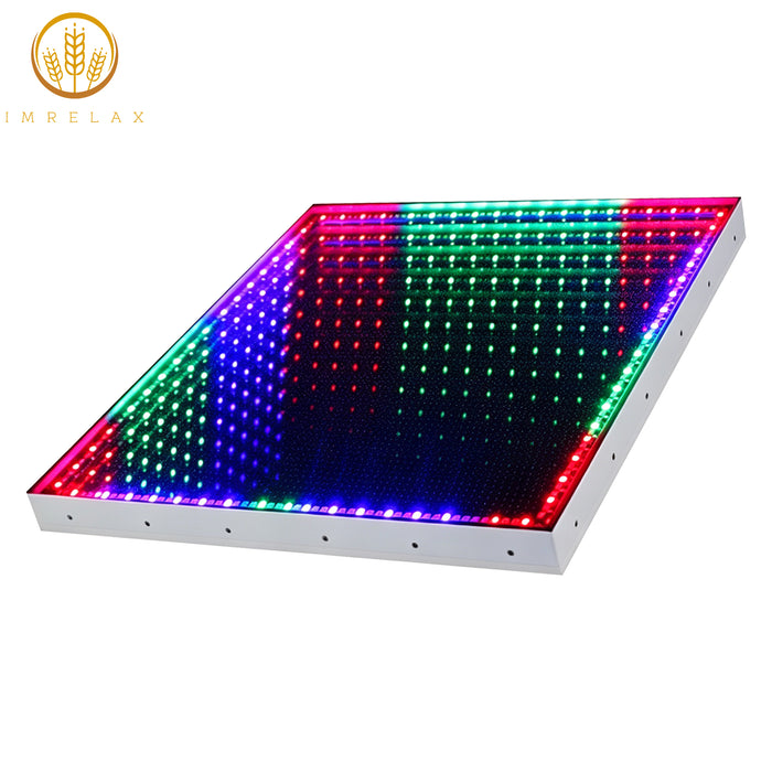 IMRELAX Dance Floor Light Up Stage Effect Light 3D Time Tunnel RGB LED Light Immersive Stage & Party Effects