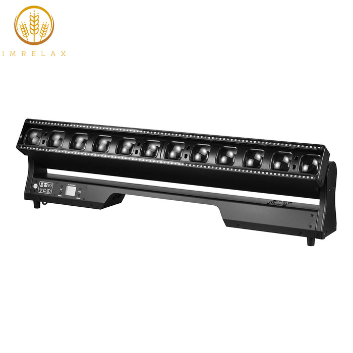 IMRELAX LED 12X40W RGBW Zoom Beam Wash Moving Head Light with