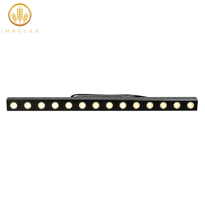 IMRELAX 14x3W 2600K Warm White LED Linear Pixels Stage Light Bar DMX Individual Control LEDs Gold DJ Lighting