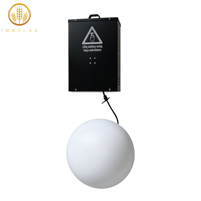 IMRELAX 120W RGB LED Kinetic Lifting Ball Light – Up/Down Motion, DMX Control, Colorful Wave Effects for Stage, Club, Event Decor, Mall, Bar, Banquet
