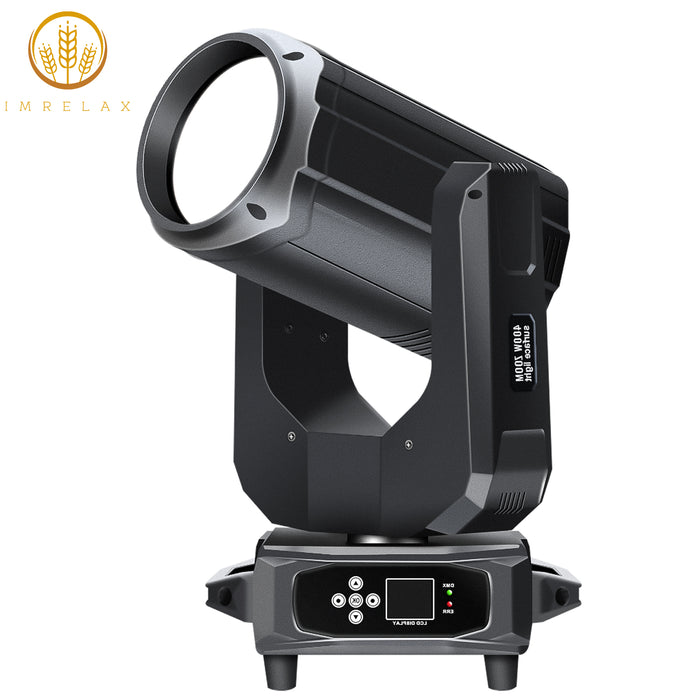 IMRELAX 400W LED Warm and Cool White Moving Head Light with Zoom Wash CTO Function Spotlight Follow Spot Light Audience Lighting
